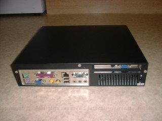 5 itxpci3dcardinstalledbacktopon.jpg - Here you can see the top of the ITX system with the top fitted